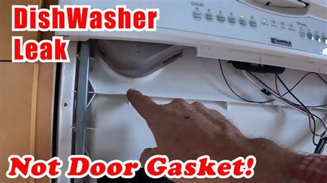 kenmore dishwasher leaking from bottom of door|Kenmore / Sears Dishwasher leaking: Causes + Fixes